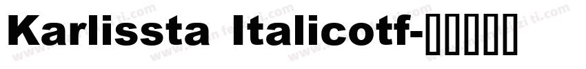 Karlissta Italicotf字体转换